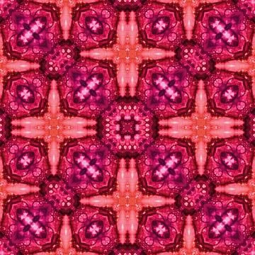 Seamless mandala pattern. Square woven texture Stock Illustration