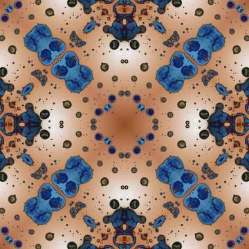 Seamless mandala pattern. Square woven texture Stock Photos