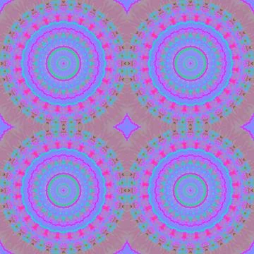 A seamless mandala tapestry, seamless pattern, computer generated 스톡 일러스트