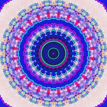 A seamless mandala tapestry, seamless pattern, computer generated Illustrazione stock