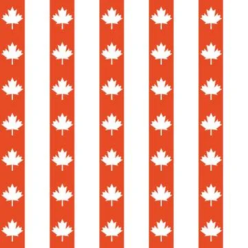 Seamless maple Background Pattern Stock Illustration