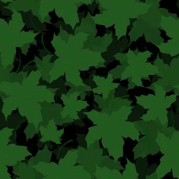 Seamless of Maple leaves Stock Illustration