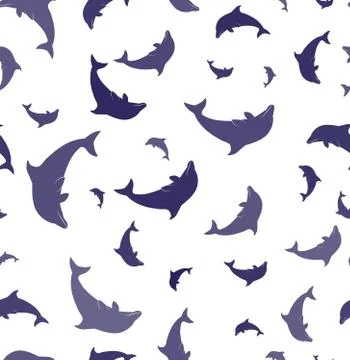 Seamless Maritime Pattern ,Blue Sailing Vessel and Anchor on a White Backgrou Stock Illustration