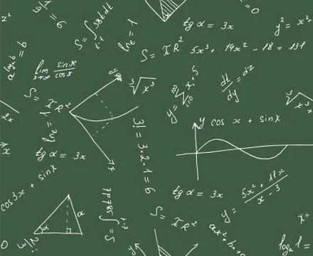 Seamless math background Stockillustratie