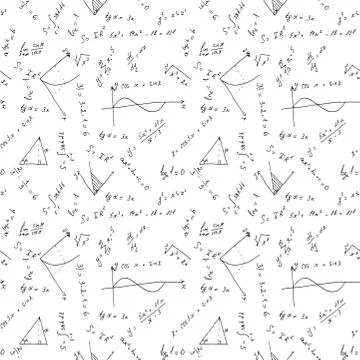 Seamless math background Illustration