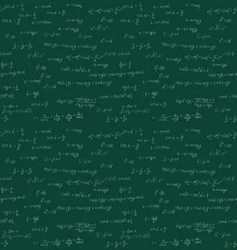 Seamless mathematics handwriting Stock Illustration