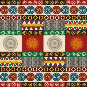 Seamless mayan, aztec pattern Illustrazione stock