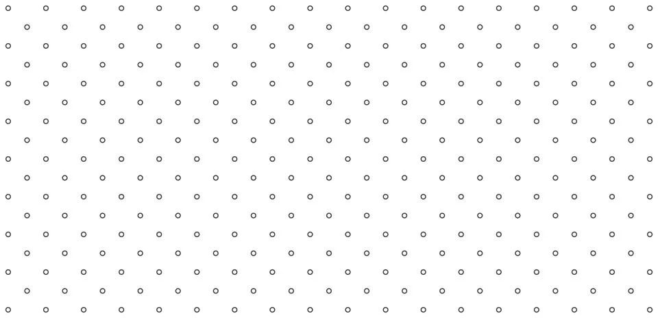 Seamless medium circle dot grid pattern background. Stock Illustration