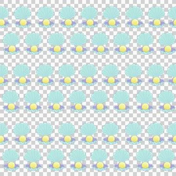 Seamless Mermaid Pattern Vector Art Illustration Illustrazione stock