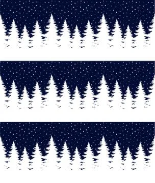Seamless Merry Christmas pattern with deers, winter abstraction. Forest backg Stock Illustration