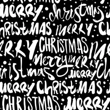 Seamless Merry Christmas pattern Stockillustratie