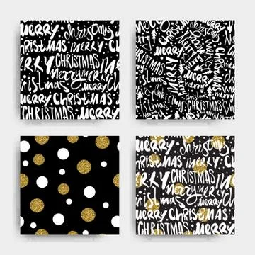 Seamless Merry Christmas pattern Illustrazione stock