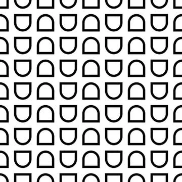 Seamless mesh, grid, cage pattern. Truchet tiled background. Geometric backdr Stock Illustration
