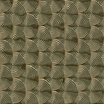 Seamless  metal concentric pattern Stock Illustration