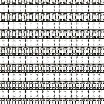 The seamless metal fence pattern Stock Illustration