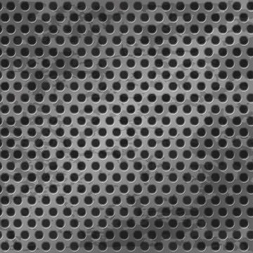 Seamless metal grid in the hole, texture background. Stock Illustration