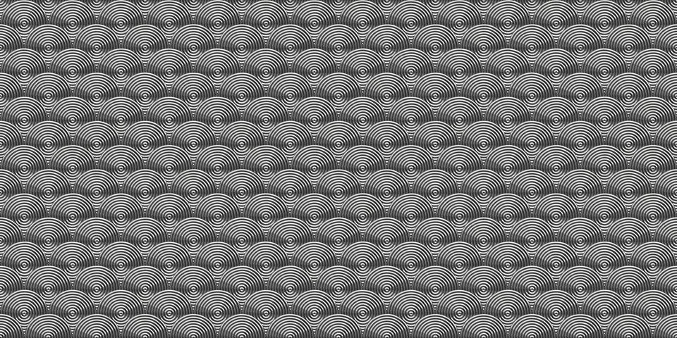 Seamless metallic circles pattern. Creative metal design. Steel rounds deco.. Stock Illustration