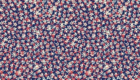 Seamless micro floral pattern Stock Illustration