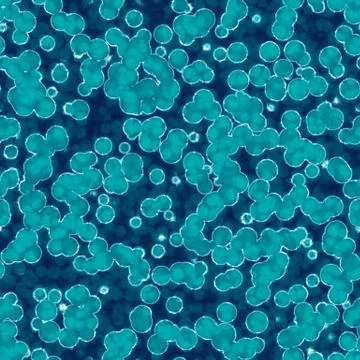 Seamless  microorganisms pattern Stock Illustration
