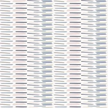 Seamless minimal broken stripe pattern design. Neutral pastel color in fresh Stock Illustration