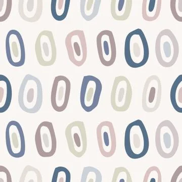 Seamless minimal geo shape pattern design. Neutral pastel color in fresh paper Stock Illustration