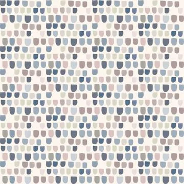 Seamless minimal geo shape pattern design. Neutral pastel color in fresh paper Stock Illustration