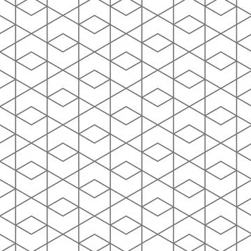 Seamless &amp; Minimal Geometric Vector Pattern Design Stock Illustration
