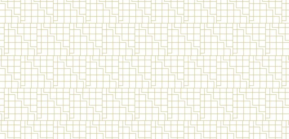 Seamless &amp; Minimal Geometric Vector Pattern Design with golden line &amp; shape Stock Illustration