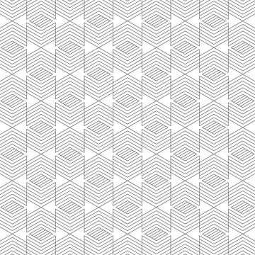 Seamless &amp; Minimal Geometric Vector Pattern Design Stock Illustration