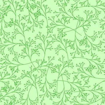 Seamless minimal green pattern. Stock Illustration