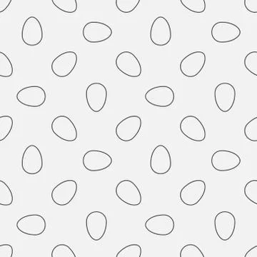 Seamless minimal pattern with eggs イラスト素材