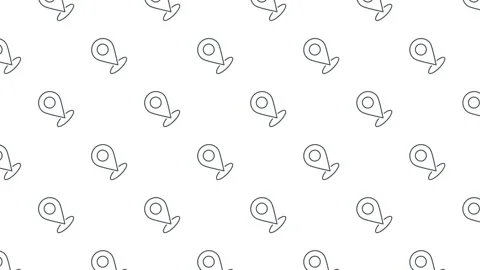 Seamless minimalist animation of map location pin Stock Footage 327808122