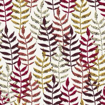 Seamless mixed abstract leafs shape pattern background , greeting card or fab Illustrazione stock