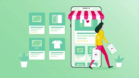 Seamless Mobile Shopping: Browse, Select, and Purchase with Ease Today Video stock 339343200