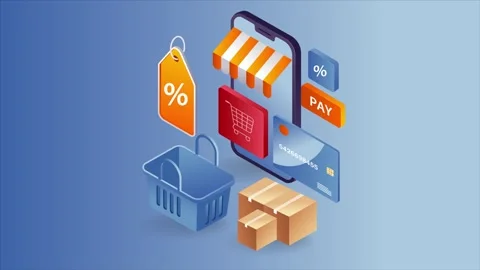 Seamless Mobile Shopping: Fast Delivery and Exclusive Discounts Stock Footage 339343202