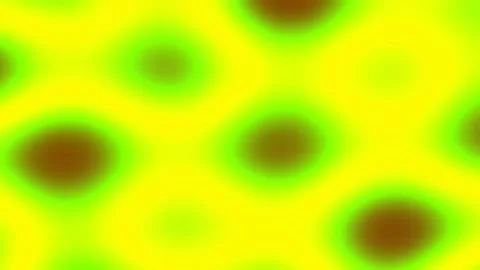 Seamless modern op-art geometry pattern with vibrant yellow and brown circles Stock Footage 341055774