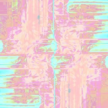 Seamless modern pattern pink violet turquoise Stock Illustration