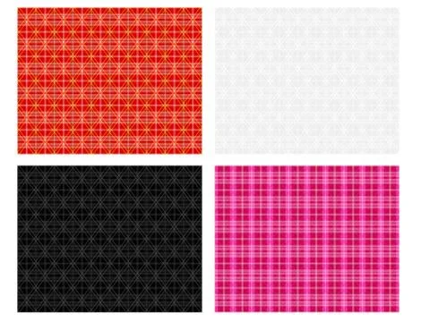 Seamless modern Thai plaid pattern, vector Stock Illustration