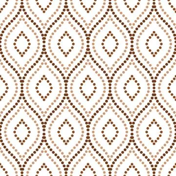Seamless Modern Vector Pattern With Dots Stock Illustration
