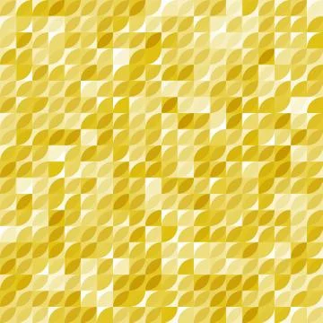 Seamless Modern Vector Pattern With Golden Elements Stock Illustration