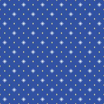 Seamless Modern Vector Pattern With Stars Stock Illustration
