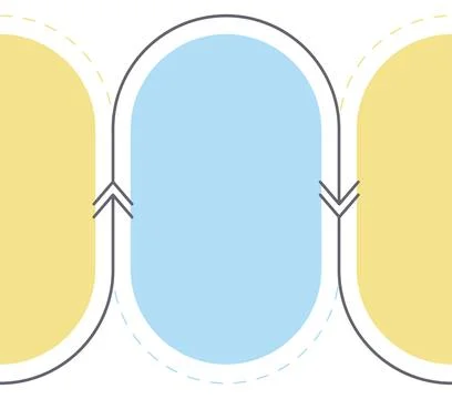 Seamless Modular Cycle Vector Element. Minimalist illustration Stock Illustration