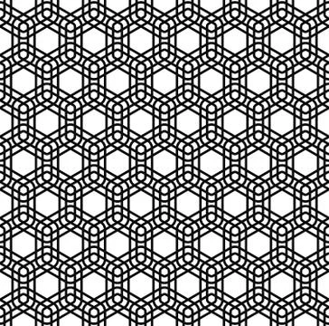 Seamless monochromatic line pattern イラスト素材