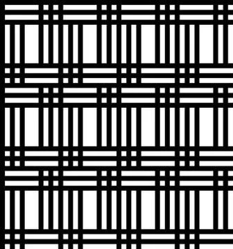 Seamless monochromatic pattern with black and white stripes with optical illu Stock Illustration