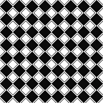 Seamless monochromatic square pattern Ilustração Stock