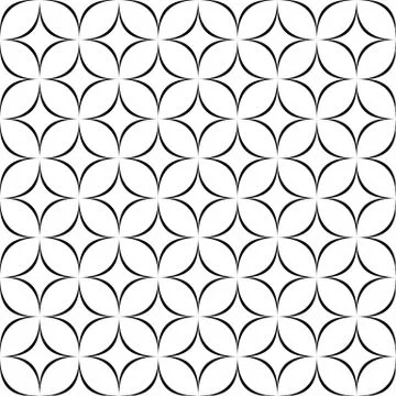 Seamless monochromatic star pattern イラスト素材