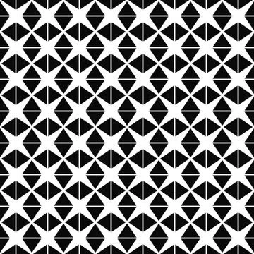 Seamless monochromatic triangle pattern Illustrazione stock