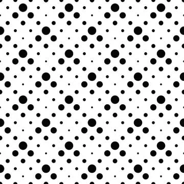 Seamless monochrome abstract circle pattern background design イラスト素材