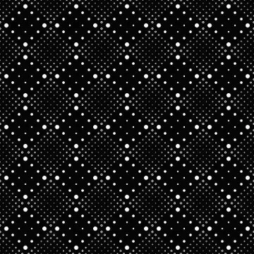 Seamless monochrome abstract circle pattern background design Stock Illustration
