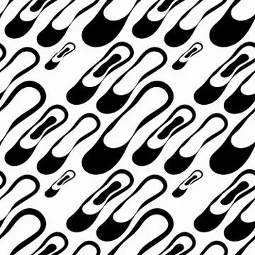 Seamless monochrome abstract pattern on a white background. High-quality vect Stock-Illustration